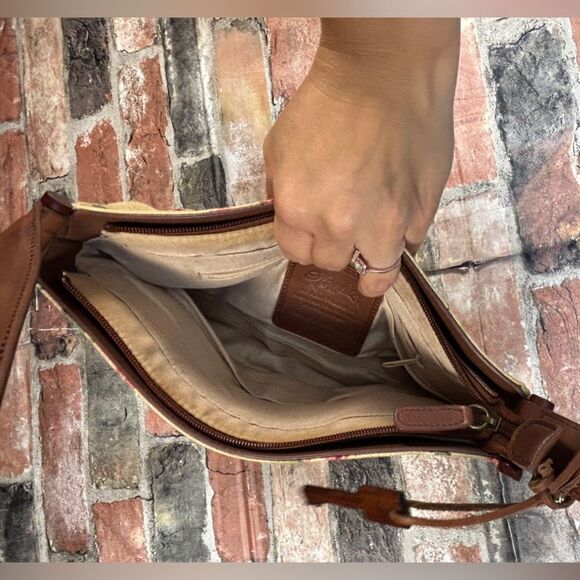 VTG Fossil Floral Canvas Leather Purse - Picture 4 of 8